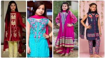 most beautiful new look little girl Kurti/suits/dress collection
