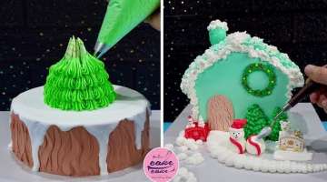 Christmas Cake Decorating Ideas Celebrates The Snow Covered House