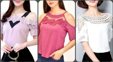 Top trendy fashonista girls crochet lace tunic with off shoulder designing 2021