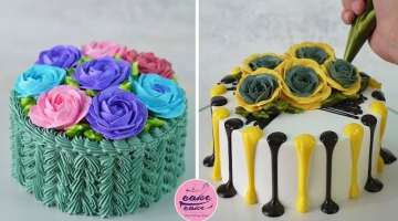 Beautiful Flower Basket Cake For Birthdays and Novelty Roses Cake | Part 442