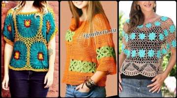 Stunning Summer Fashion Hand Made Crochet Blouses Designs for Girls 2021