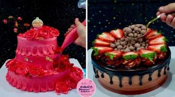 Chocolate and Fresh Strawberry Birthday Cake Decorating Ideas