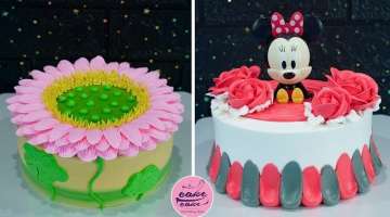 Fancy Sunflower Birthday Cake Decoration & Micky Birthday Cake Ideas