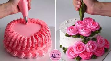 New Rose Cake Decorating Tutorials For Anniversary | Tasty Plus Cake Tutorials | Part 484