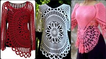 Summer Hand made Crochets girls top & crochet shirts designs