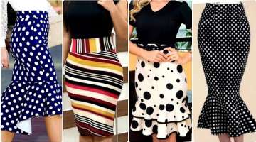 Most Trendy 2021 fashion polka dots skirts designs for stylish girls