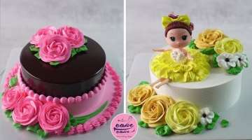 Cute Rose Princess Cake For Baby Girl