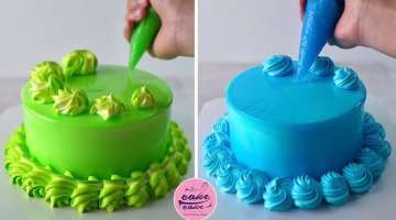 3 Outstandingly Simple Birthday Cakes Decorations | Colorful Cake Decorating Ideas