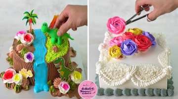 Dinosaur Park Cake For Birthday’ Boys and Flowers Cake Designs | Part 432