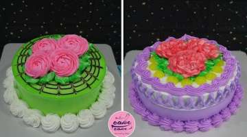 Easy & Quick Rose Cake Decorating Tutorials