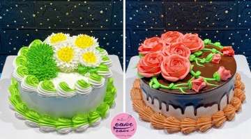 Giant Rose and Sunflower Cake Decorating Ideas