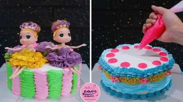 Amazing Cake For Welcoming Twin Baby Girls