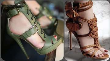 Beautiful women platform leather open toe High heels sandal/shoes designs