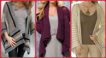 Latest Collection Of Hand Knitted Crochet Ponchos Cap Shawls And Scarf For Girls