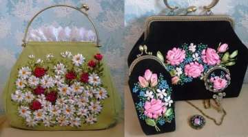 highly demanding most trending Ribbon embroidered Purse/handbags