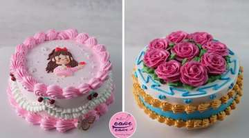 Cute Cake Decoration For 5 Years Daughter's Birthday