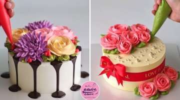 Top 2 Amazing Flowers Cake Tutorials For Cake Lovers | Beautiful Cake Designs | Part 478