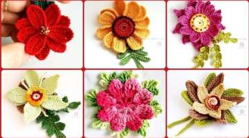 vintage handmade #crochet multi flower designs
