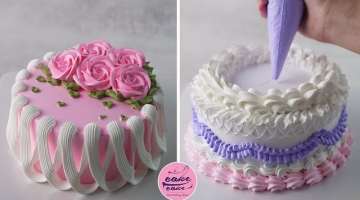 Simple and Cute Cake Decoration With Bear and Rabbit