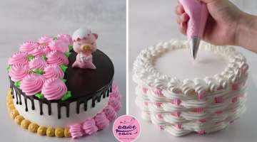 Flower Basket Cake Decoration and Simple Cake Decorating Template