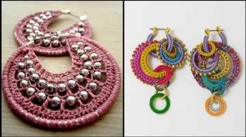 Easy & stylish handmade crochet earrings designs for girls