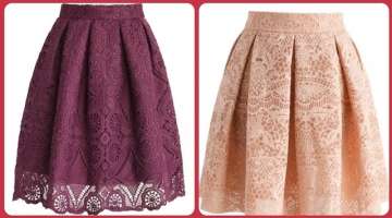 VERY BEAUTIFUL AND STYLISH SKIRT DESIGNS FOR GIRLS |NET skirt for college girls