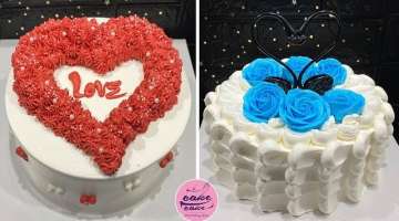 Fancy Heart Cake Tutorials | So Yummy Cake Decorating Ideas | Part 95