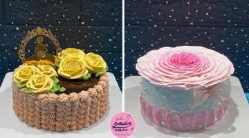 The Fastest And Simplest Rose Birthday Cake Decoration