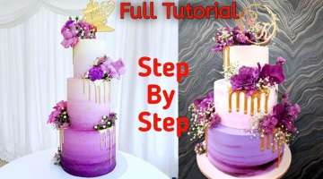 Beautiful Purple Wedding Cake Ideas | Wedding Cake | Unique And Best Wedding Cake Decorating Idea...