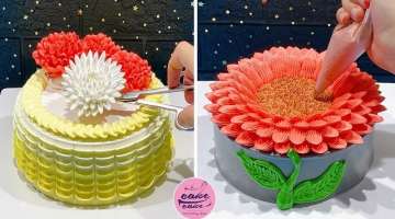Red Sunflower Cake Decoration