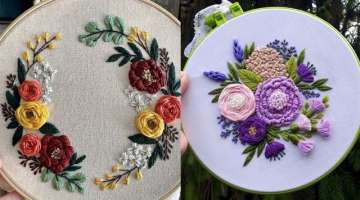 Stylish and amazing flower Embroidery ideas
