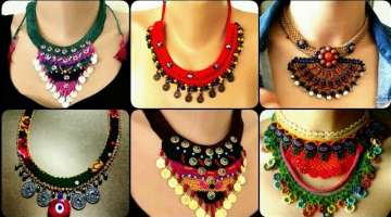 Gorgeous handmade crochet necklace designs and crochet jewellery collection