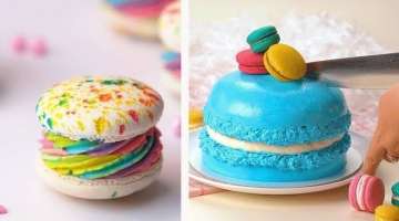 How To Make Colorful Macarons Cake Decorating Ideas | So Yummy Perfect Macarons Cake Recipes