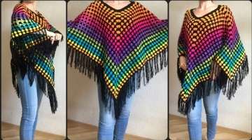 Ethnic fabulous hand made crochet spring summer shawl designs