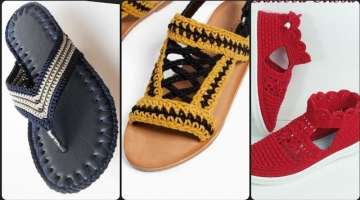 Handmade crochet slipers & shoes designs for girls