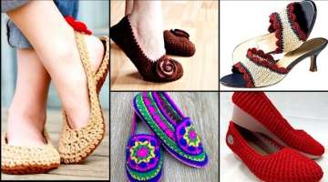 beautiful & gorgeous handmade made crochet slipper & shoes designs