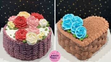 Awesome Flower and Heart Cake Decorating Tutorials Ideas For Occasion | Part 402