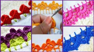 Simple Easy Pattern Ideas Hand Made Crochet Fancy Cotton Border Bunch Designs