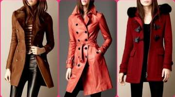 Fabulous winter collection A-line long coat//jacket design/trench coat designs for stylish Girls