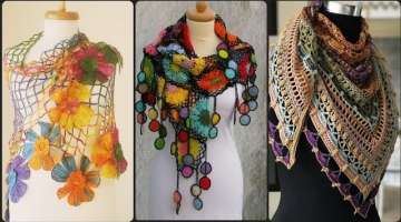 vintage handmade summer crochet shawls designs for girls