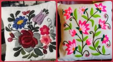 Most Beautiful Hand Embroidery Brazilians Embroidery Patterns For Cushions And Pillows Covers