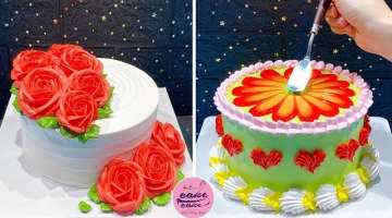 Rose And Chrysanthemum Cake Decoration