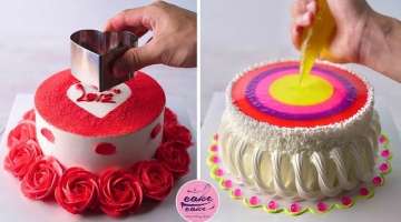 Crimson Rose Cake Decorating Instructions For Wedding Anniversary & Unique Neon Blue Rose Cake