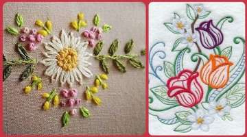 Hand Embroidery Patterns &Designs|DIY Embroidered Pattern For Boho Style Cushions/Throw Pillows